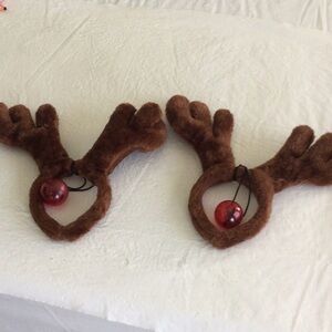 Holiday 2 Adult Reindeer Antlers with a Light up red Nose. Fun to wear.